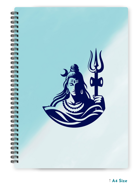 SHIV JI (1) cover page - A4 / B5 Size Wiro Notebook