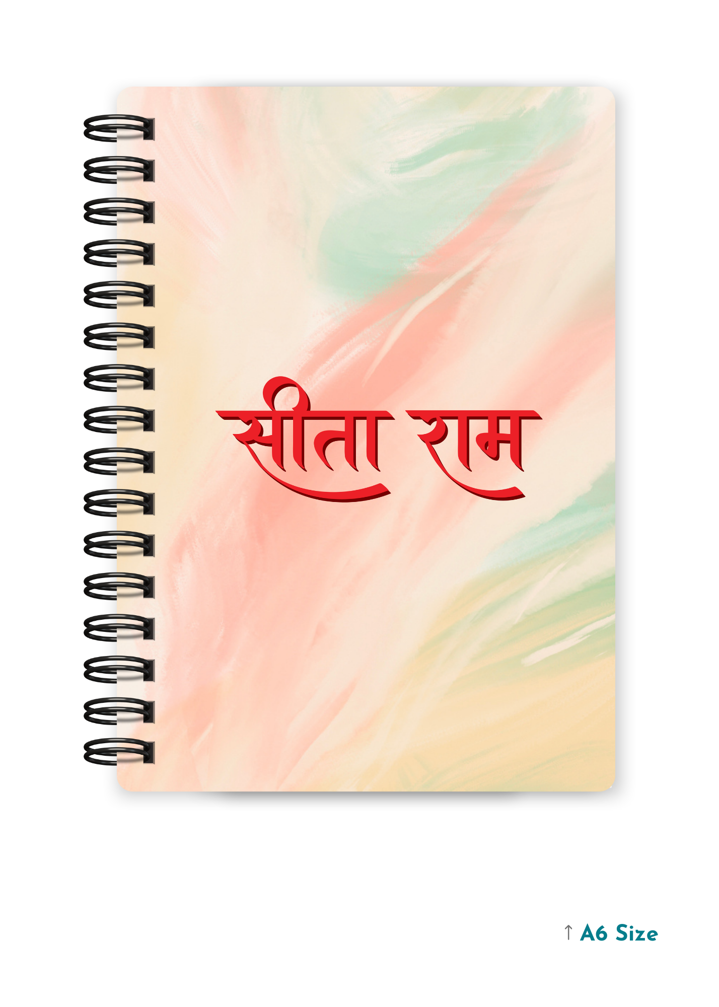 SITA RAM cover page - A5 / A6 Size Wiro Notebook