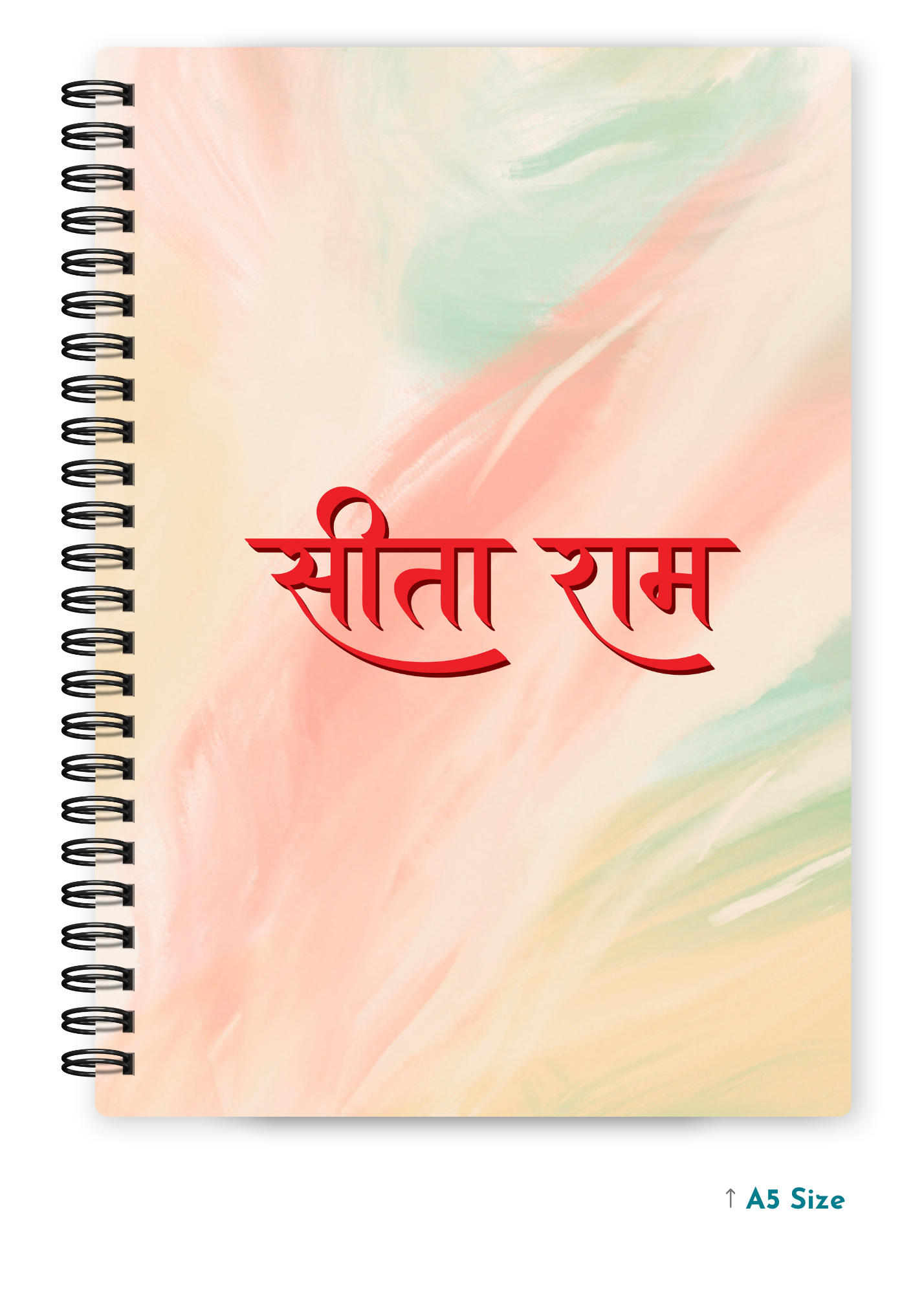 SITA RAM cover page - A5 / A6 Size Wiro Notebook
