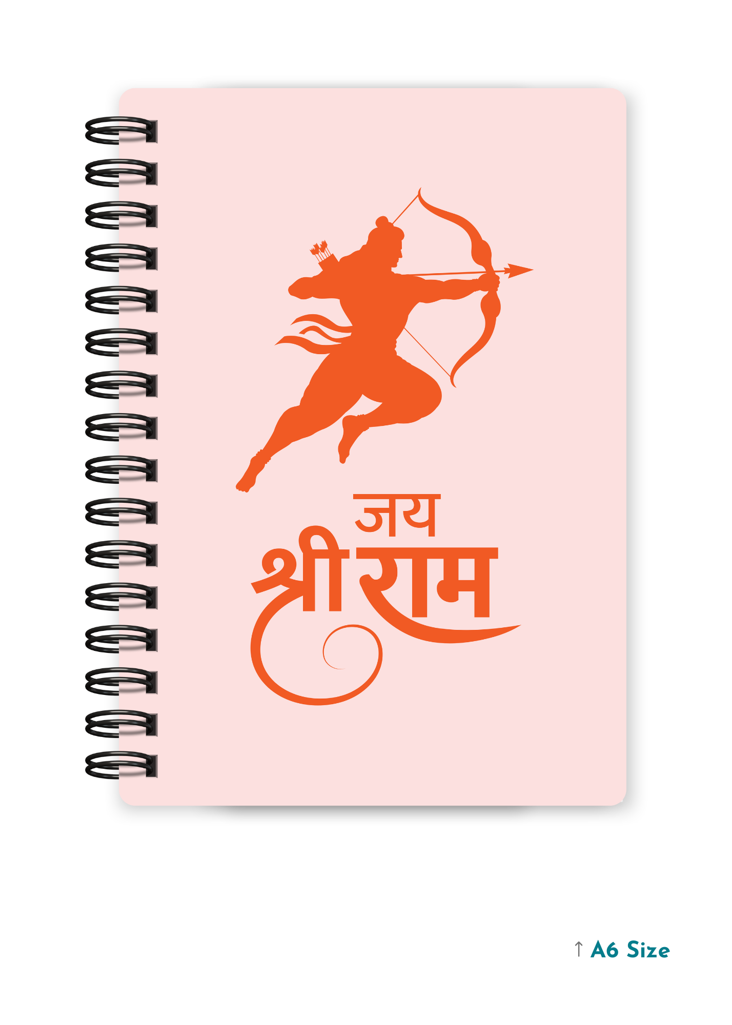 PRABHU SRI RAM (3) cover page - A5 / A6 Size Wiro Notebook