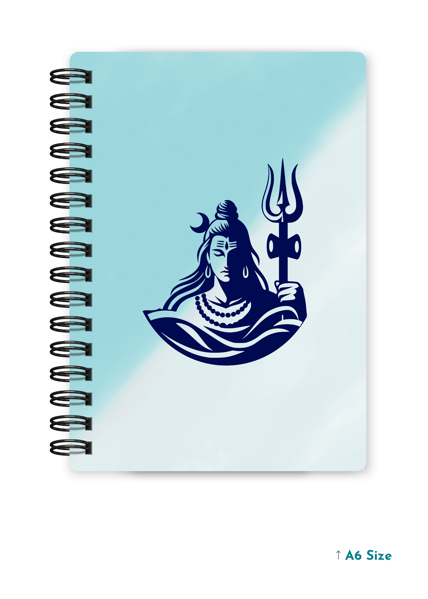 SHIV JI (1) cover page - A5 / A6 Size Wiro Notebook