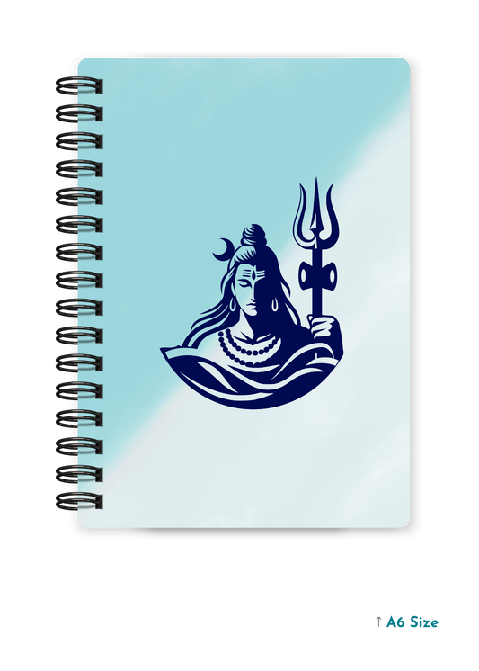 SHIV JI (1) cover page - A5 / A6 Size Wiro Notebook