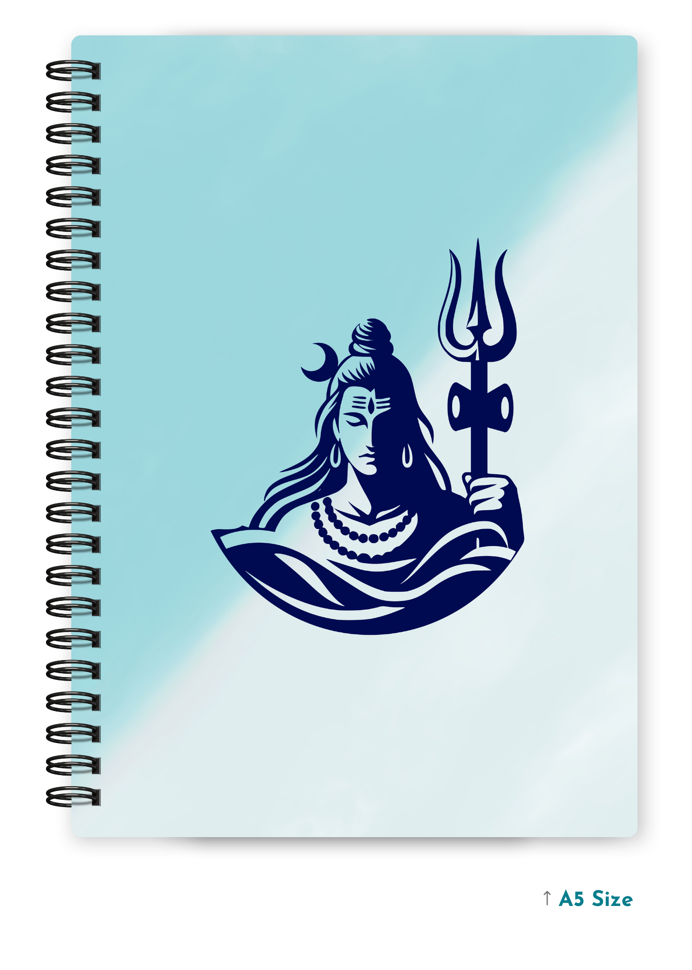 SHIV JI (1) cover page - A5 / A6 Size Wiro Notebook