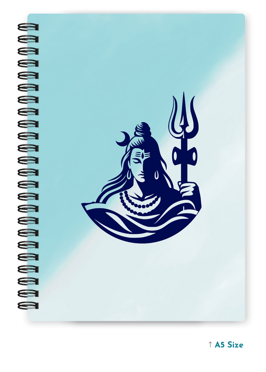 SHIV JI (1) cover page - A5 / A6 Size Wiro Notebook