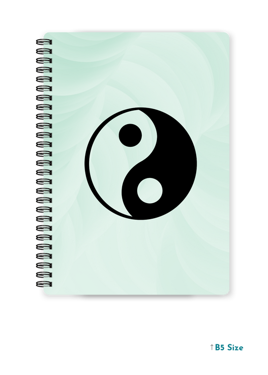 YING YANG cover page - A4 / B5 Size Wiro Notebook