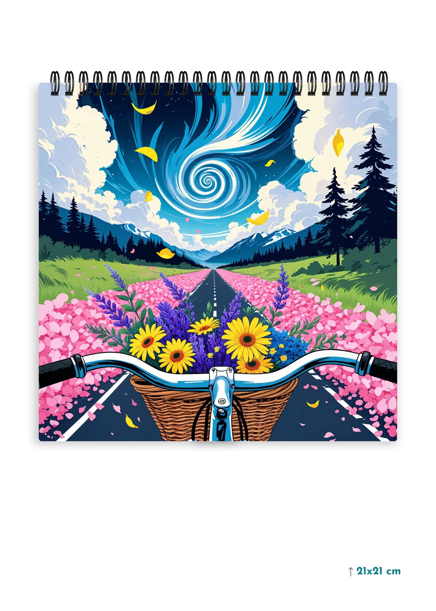 COSMIC SPIRAL cover page - Square Shape Doodle Pad