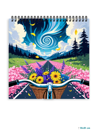 COSMIC SPIRAL cover page - Square Shape Doodle Pad