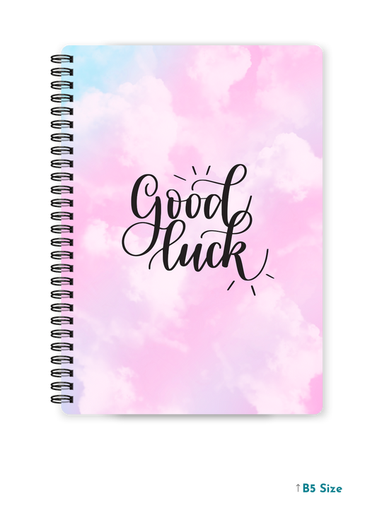 GOOD LUCK (1) cover page - A4 / B5 Size Wiro Notebook