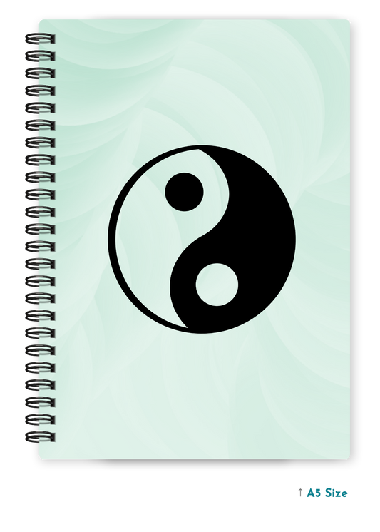 YING YANG cover page - A5 / A6 Size Wiro Notebook