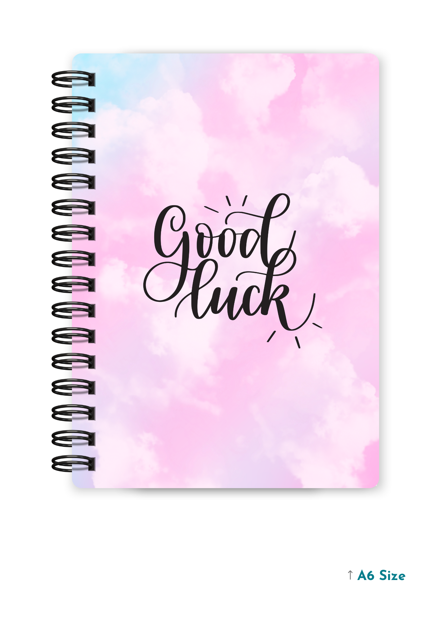 GOOD LUCK (1) cover page - A5 / A6 Size Wiro Notebook
