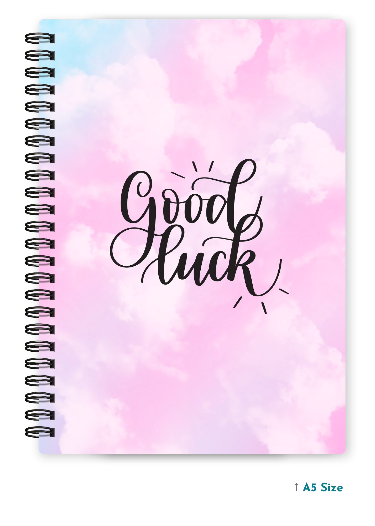 GOOD LUCK (1) cover page - A5 / A6 Size Wiro Notebook