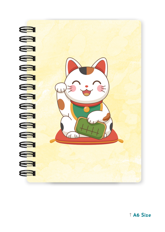 COME COME CAT cover page - A5 / A6 Size Wiro Notebook