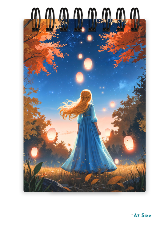 LANTERN GLOW cover page - A7 Size Pocket Notepad
