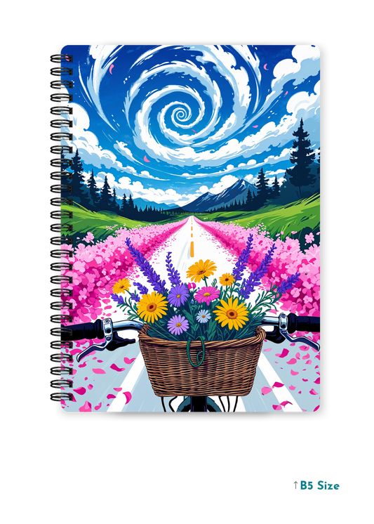 COSMIC SPIRAL cover page - A4 / B5 Size Wiro Notebook