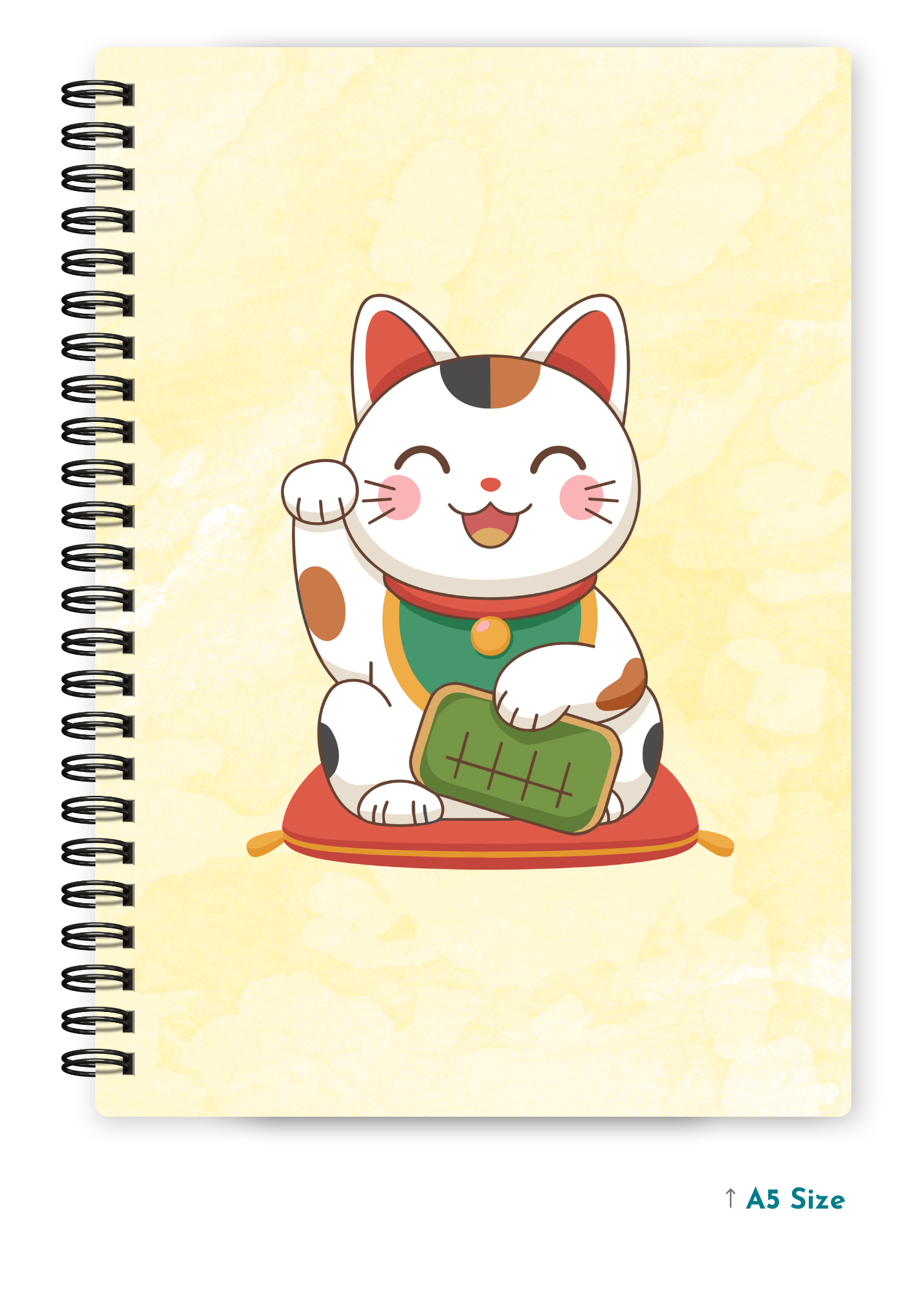 COME COME CAT cover page - A5 / A6 Size Wiro Notebook