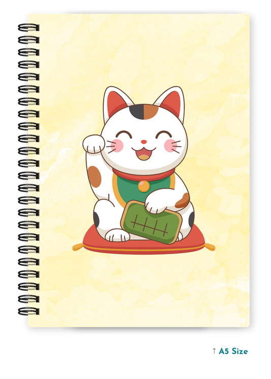 COME COME CAT cover page - A5 / A6 Size Wiro Notebook