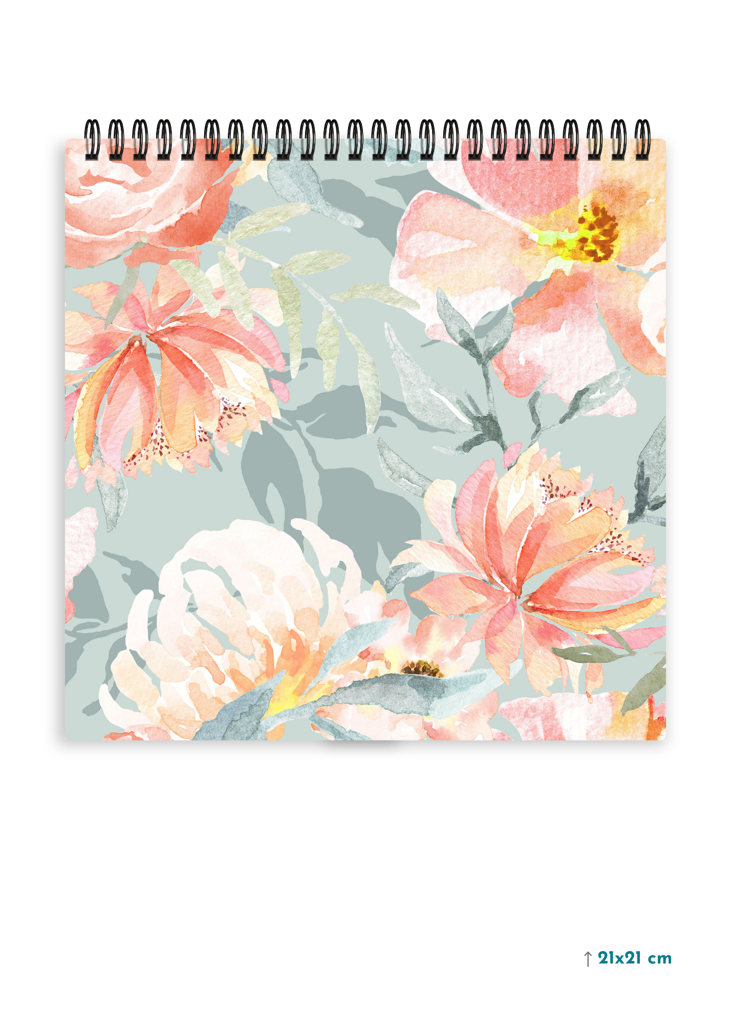 BLOOMING GREY cover page - Square Shape Doodle Pad