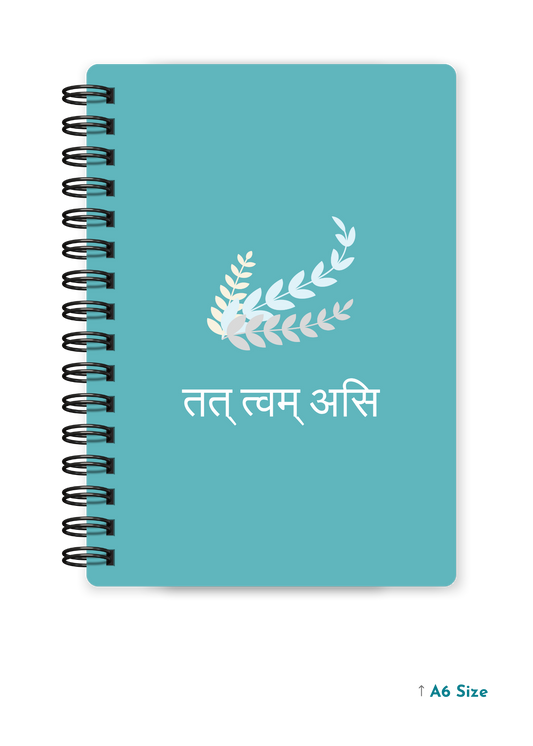 TAT TVAM ASI cover page - A5 / A6 Size Wiro Notebook