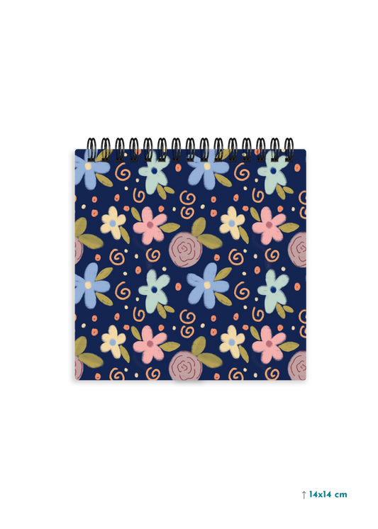 FLOWERS cover page - Square Shape Doodle Pad