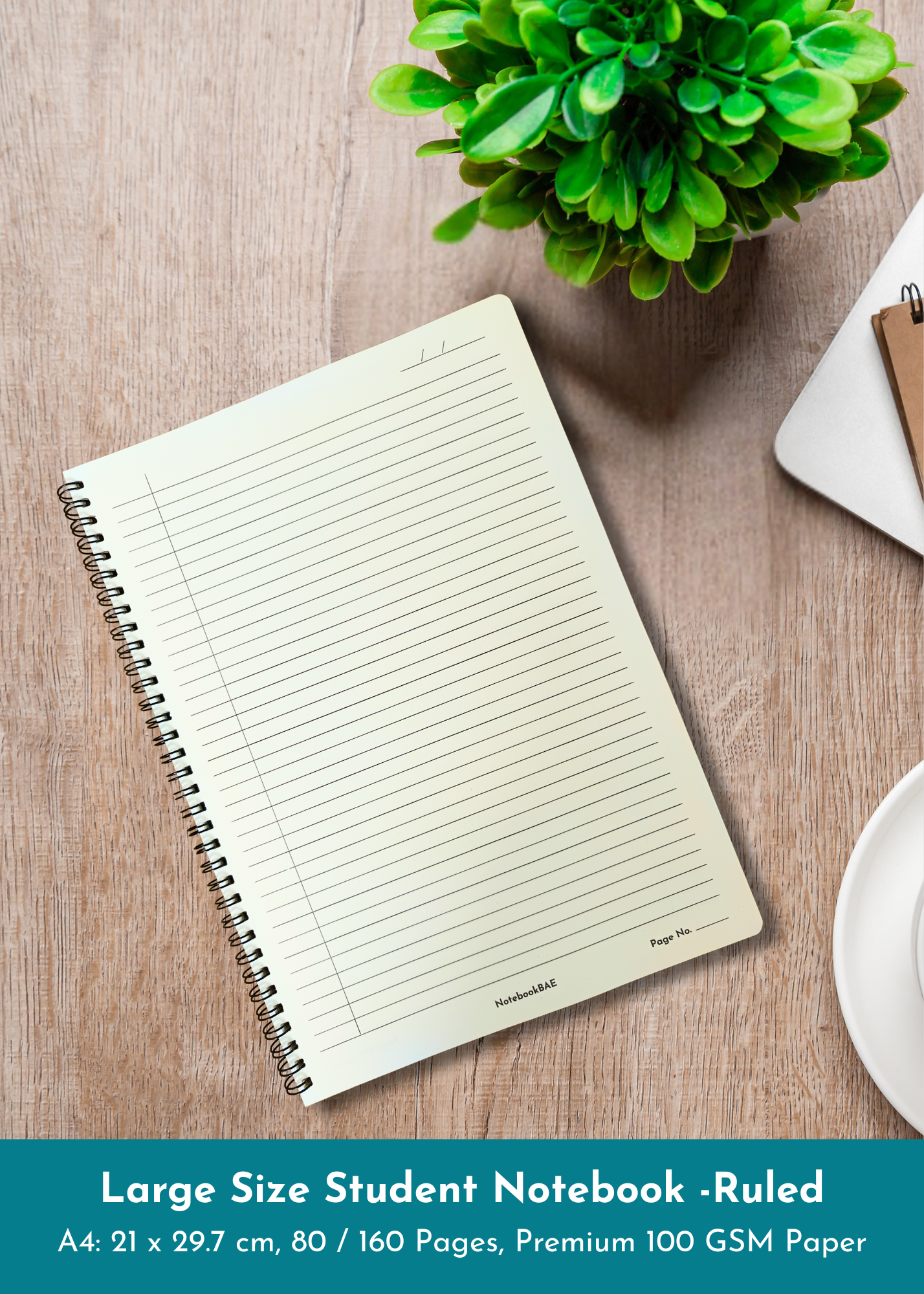 A4 / B5 Size Notebook - Custom Front Cover Design