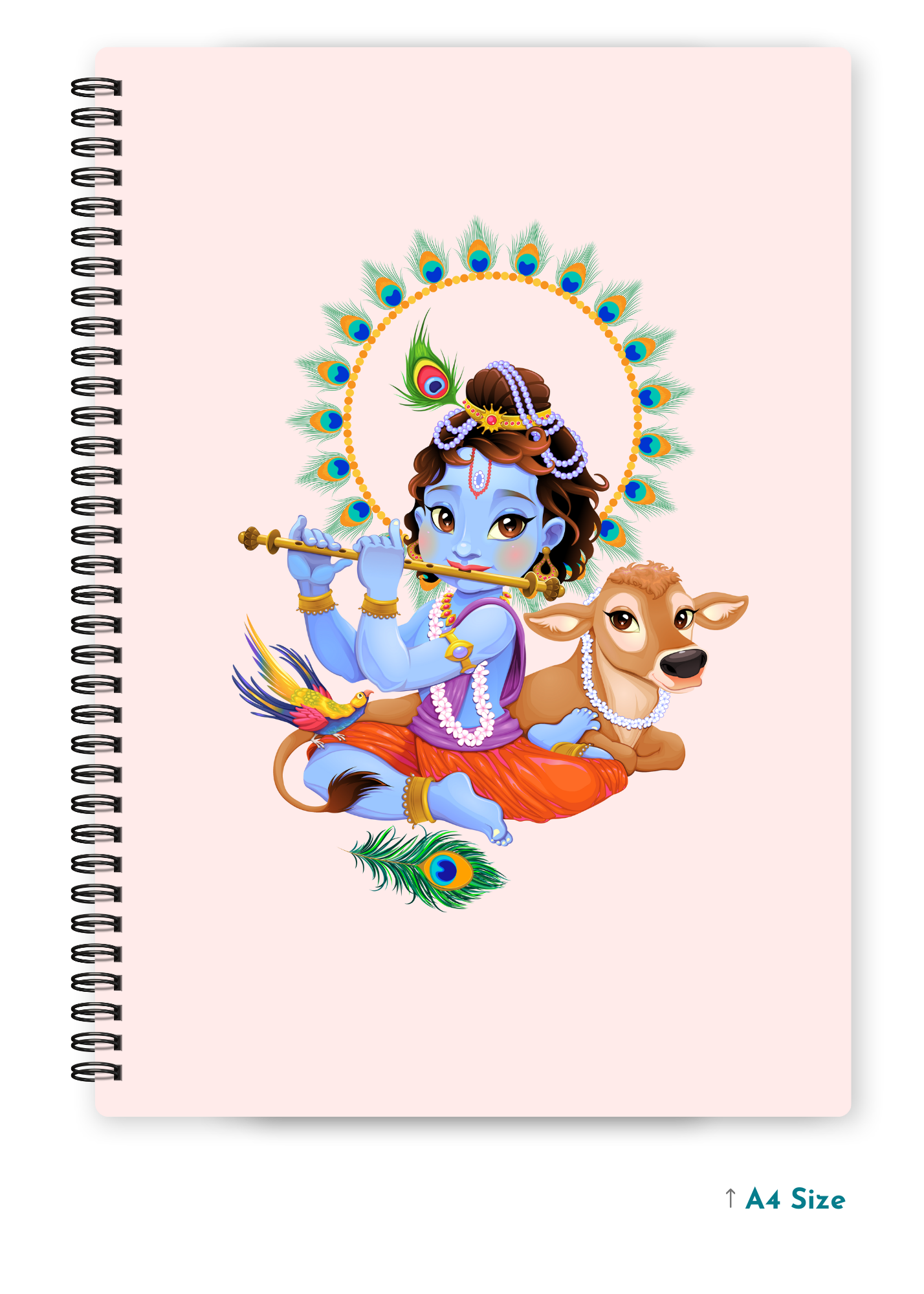 BALKRISHNA JI (1) cover page - A4 / B5 Size Wiro Notebook