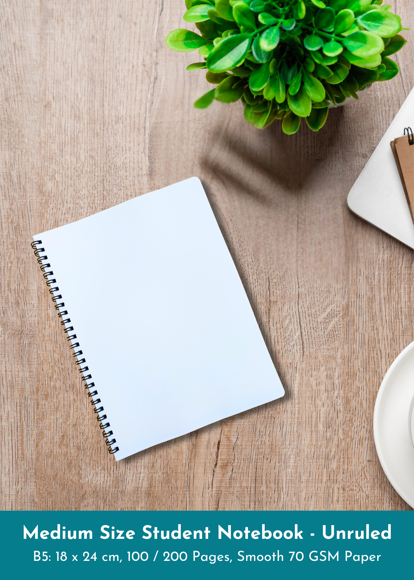 A4 / B5 Size Notebook - Custom Front Cover Design
