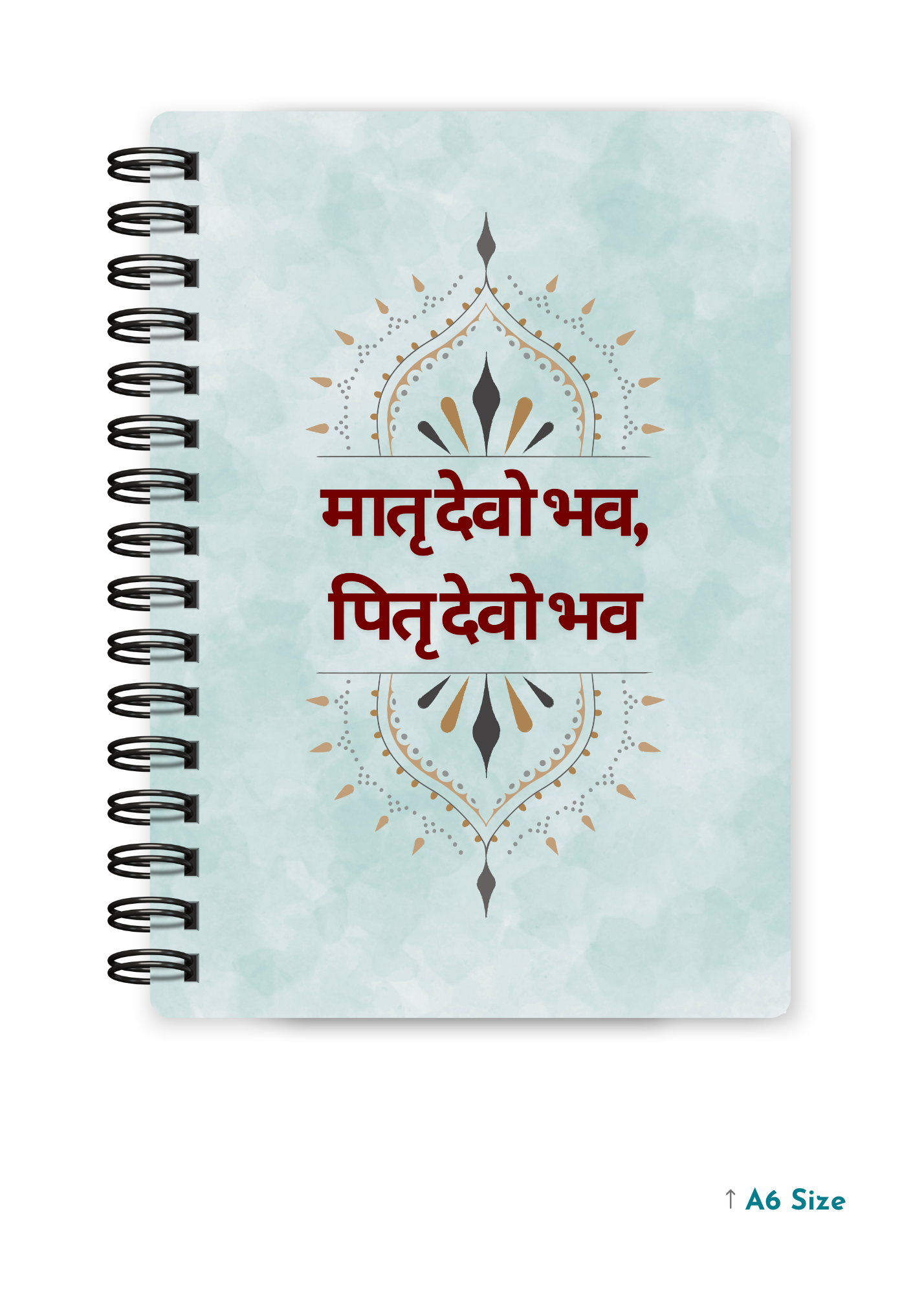 MATRU DEVO BHAVA, PITRU DEVO BHAVA cover page - A5 / A6 Size Wiro Notebook