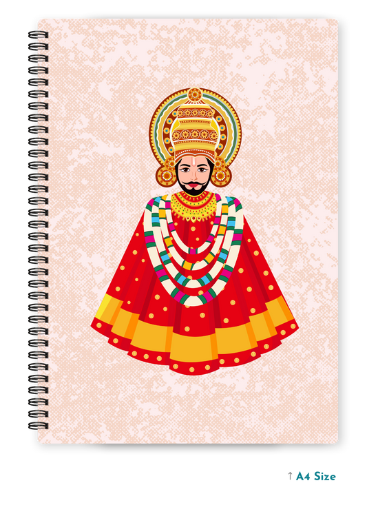 KHATU SHYAM JI cover page - A4 / B5 Size Wiro Notebook