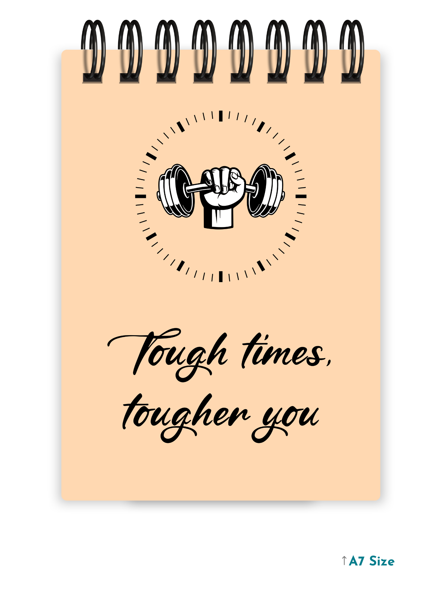 TOUGH TIMES cover page - A7 Size Pocket Notepad
