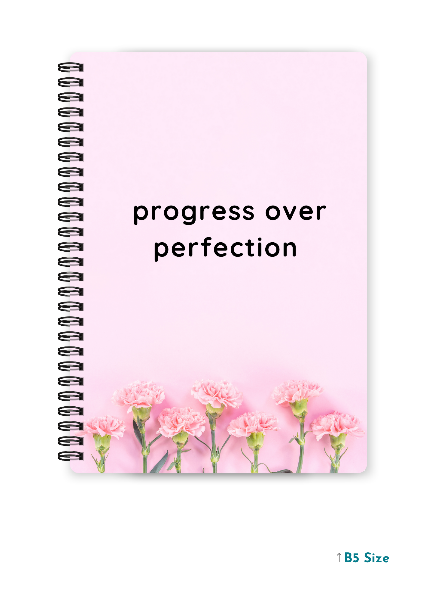 PROGRESS OVER PERFECTION cover page - A4 / B5 Size Wiro Notebook