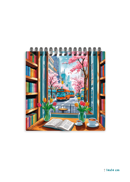 CAFE HEAVEN cover page - Square Shape Doodle Pad