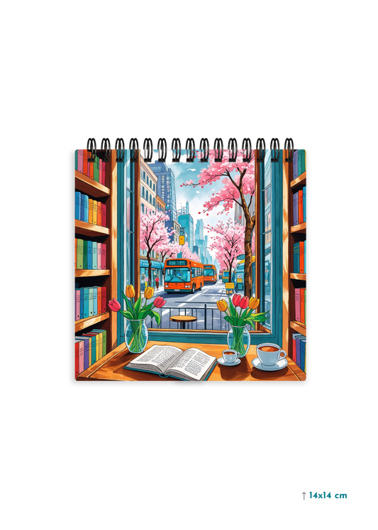 CAFE HEAVEN cover page - Square Shape Doodle Pad