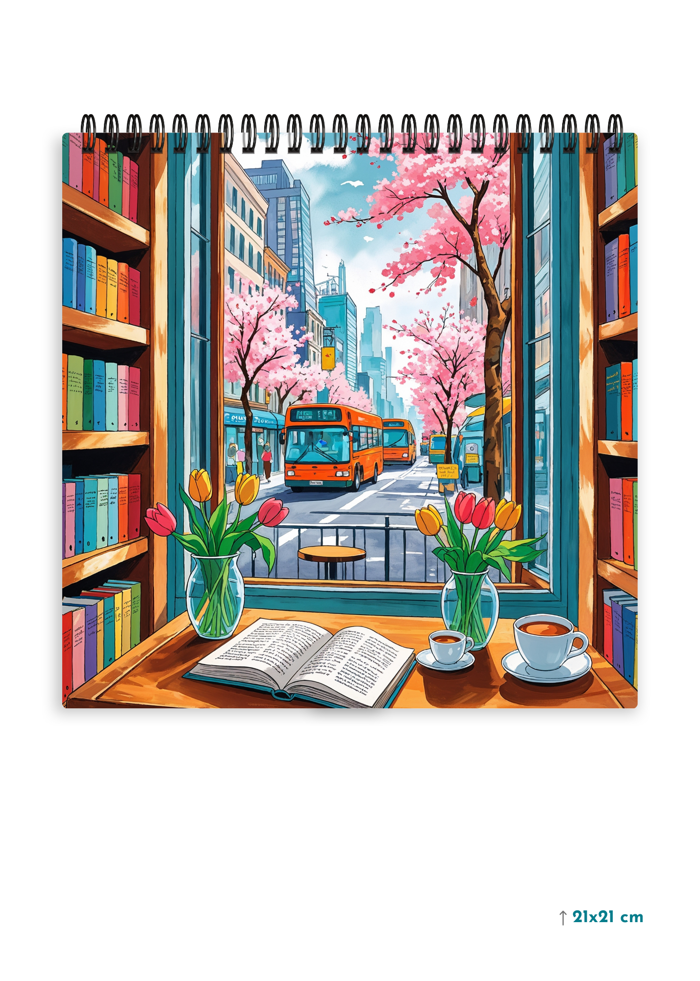 CAFE HEAVEN cover page - Square Shape Doodle Pad