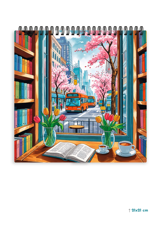 CAFE HEAVEN cover page - Square Shape Doodle Pad