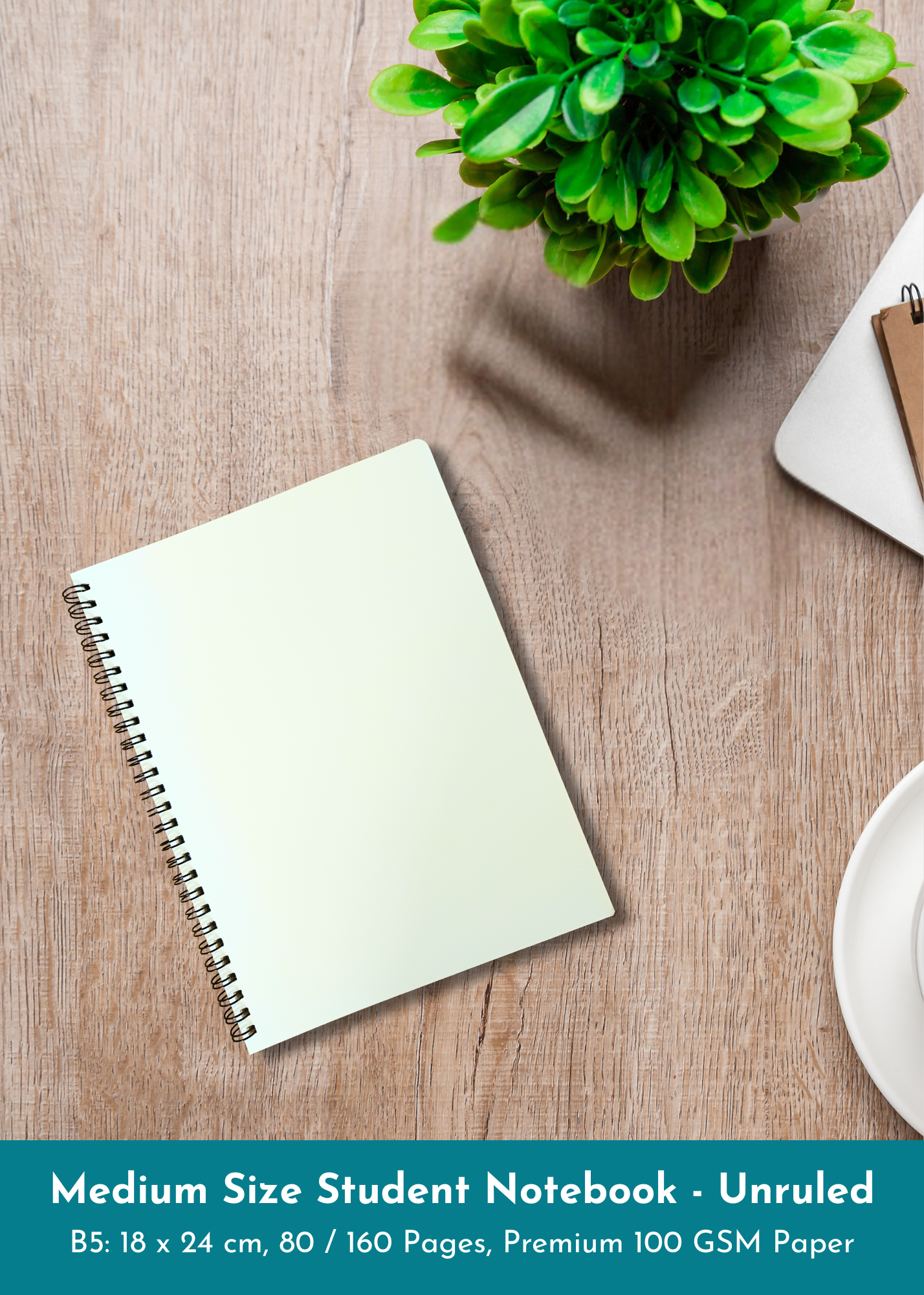 A4 / B5 Size Notebook - Custom Front Cover Design
