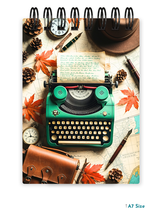 VINTAGE KEYS cover page - A7 Size Pocket Notepad