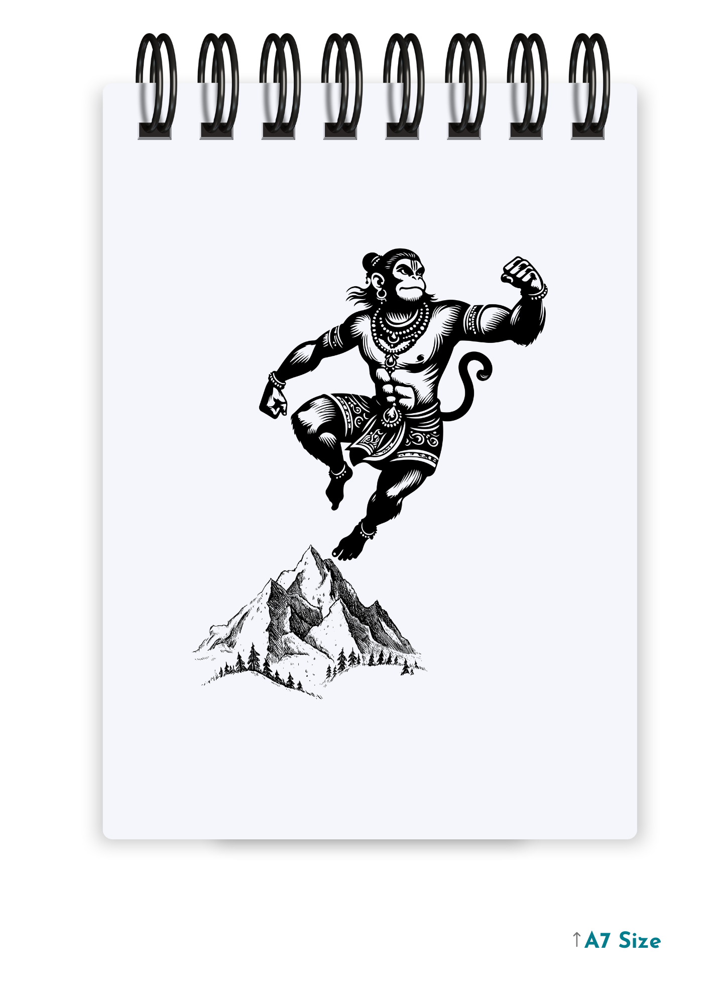 HANUMAN JI (1) cover page - A7 Size Pocket Notepad