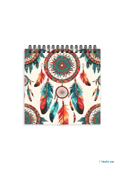 MYSTIC FEATHERS cover page - Square Shape Doodle Pad