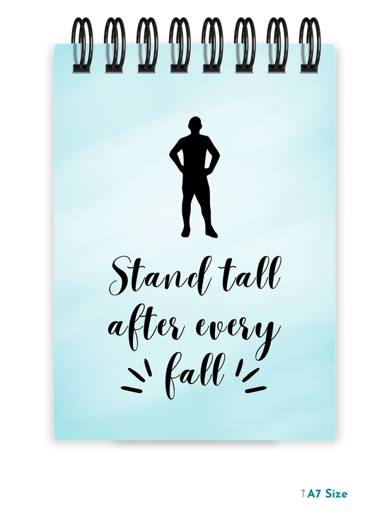 STAND TALL cover page - A7 Size Pocket Notepad