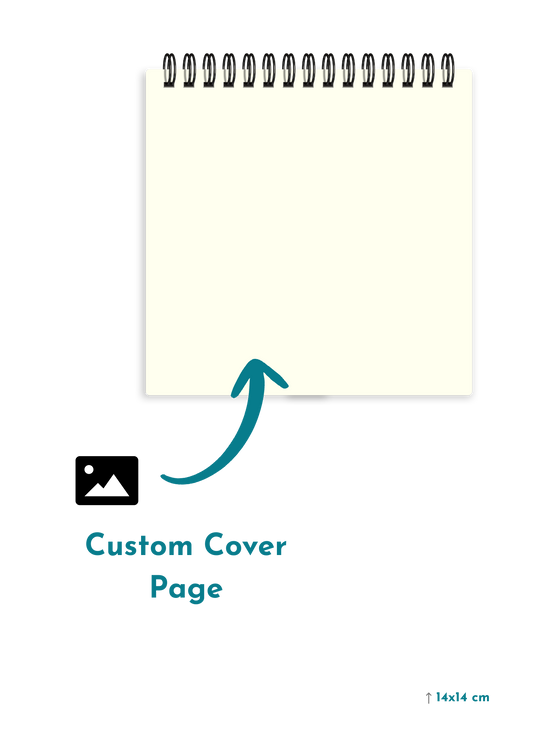 Square Shaped Doodle Pad - Custom Front Cover Design