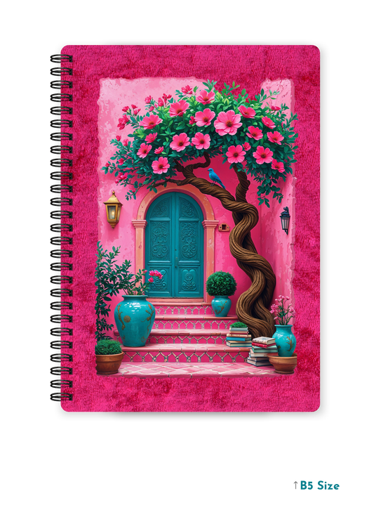 MEDITERRANEAN PINK cover page - A4 / B5 Size Wiro Notebook