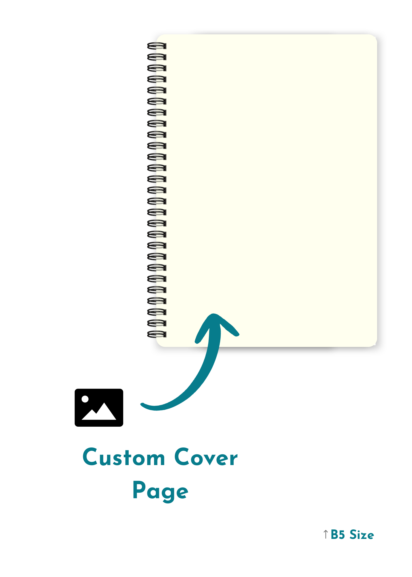 A4 / B5 Size Notebook - Custom Front Cover Design