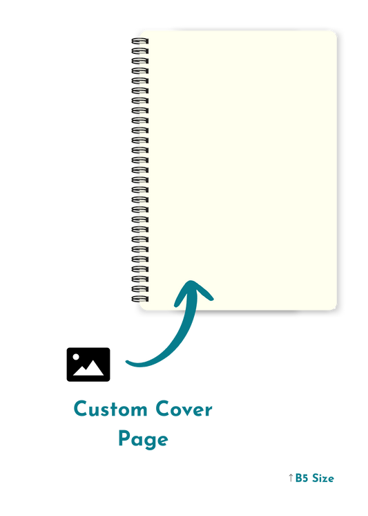 A4 / B5 Size Notebook - Custom Front Cover Design