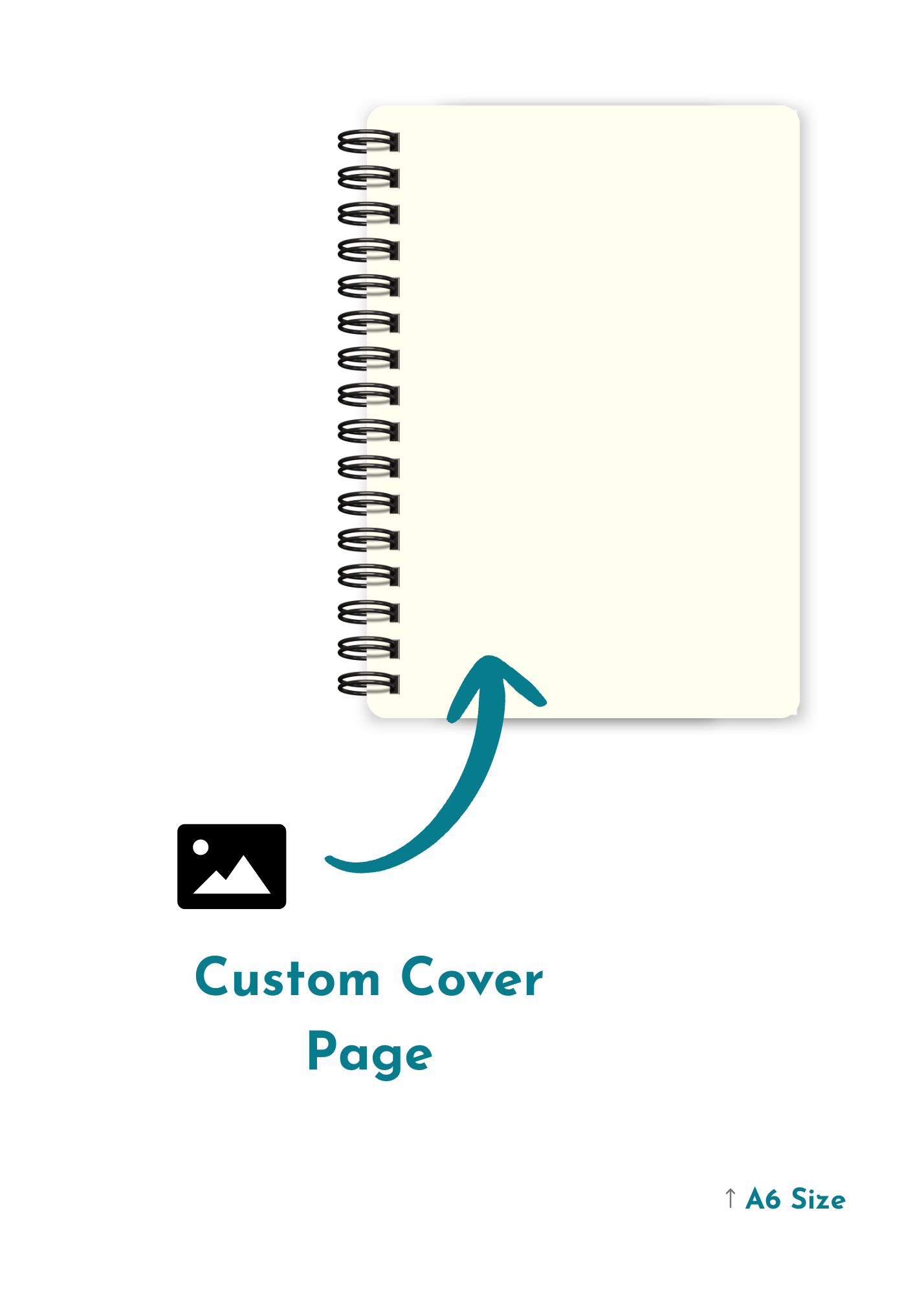 A5 / A6 Size Notebook - Custom Front Cover Design