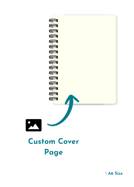 A5 / A6 Size Notebook - Custom Front Cover Design