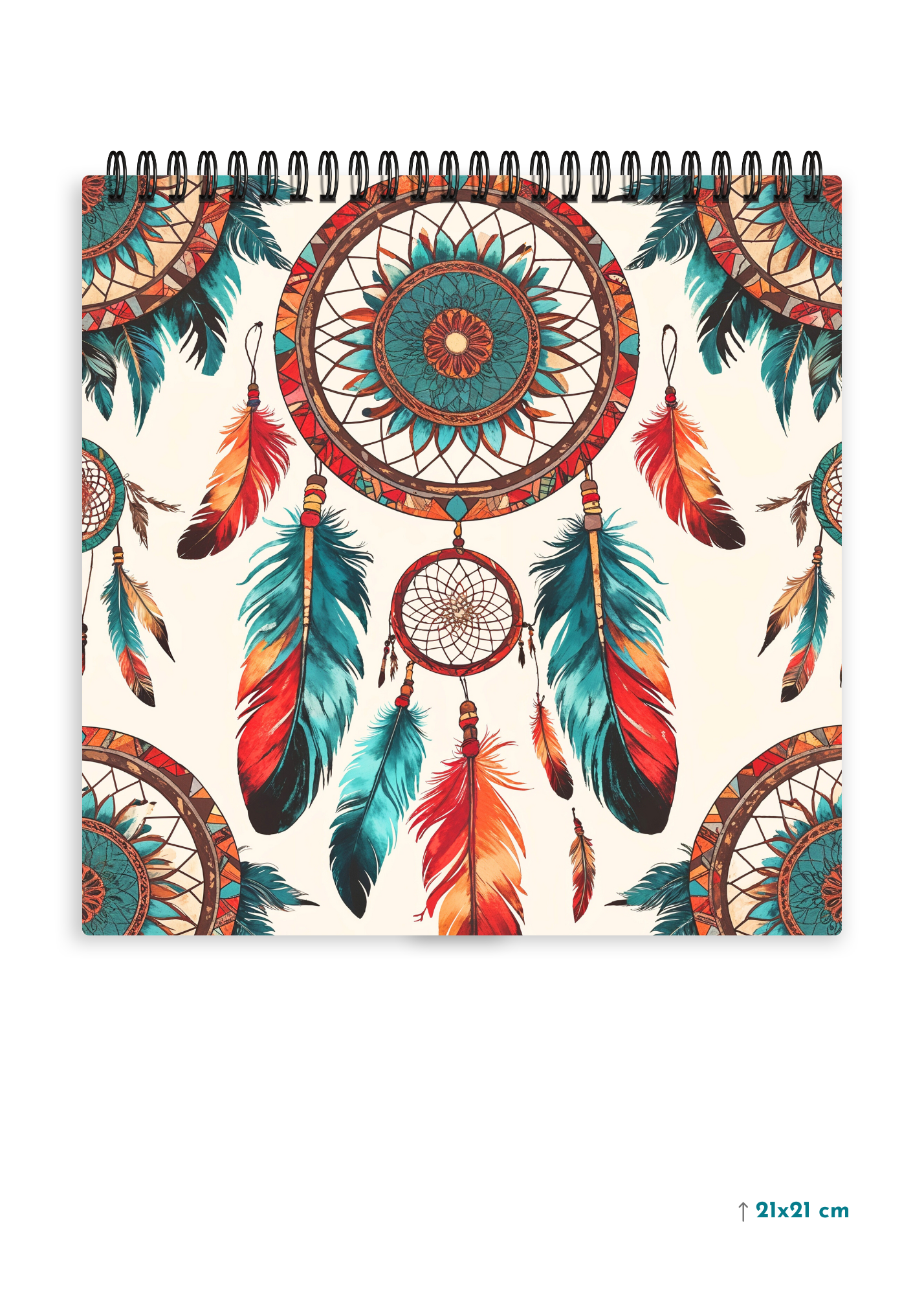 MYSTIC FEATHERS cover page - Square Shape Doodle Pad