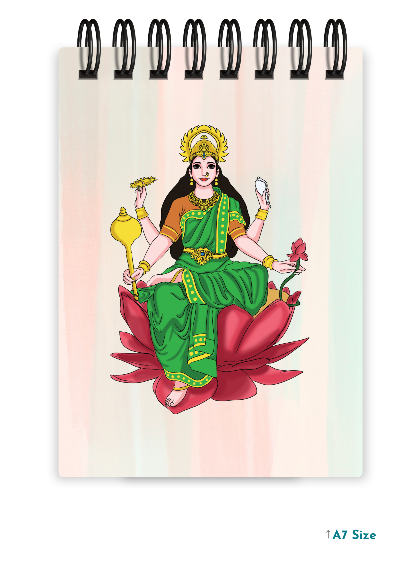 MAA LAXMI (1) cover page - A7 Size Pocket Notepad