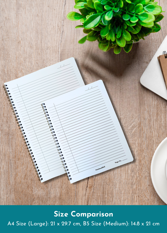 A4 / B5 Size Notebook - Custom Front Cover Design