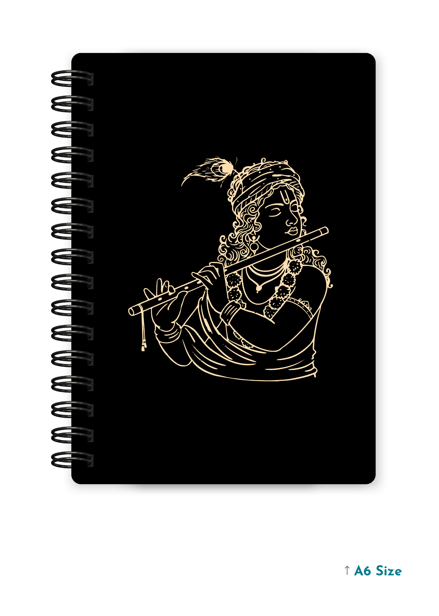 KRISHNA JI (2) cover page - A5 / A6 Size Wiro Notebook