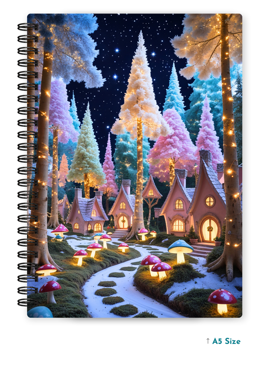 ENCHANTED PINES cover page - A5 / A6 Size Wiro Notebook